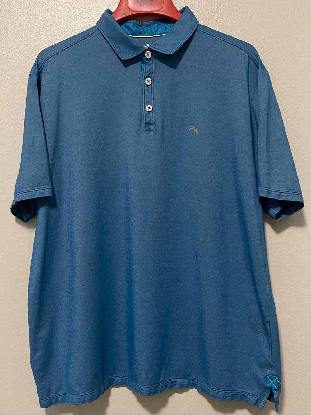 Tommy Bahama Performance Polo - Stretch and Ocean Blue - XL